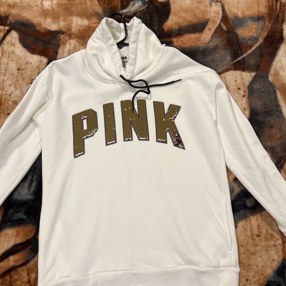 Women pink victoria secret crew neck